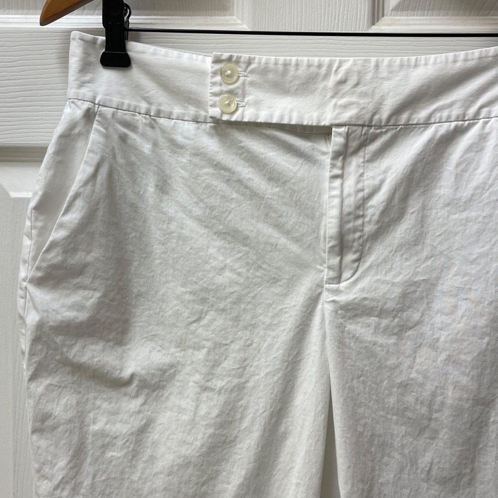 Vintage Lauren Ralph Lauren Women's 8 Cropped Straight Leg Stretch Poplin Pant
